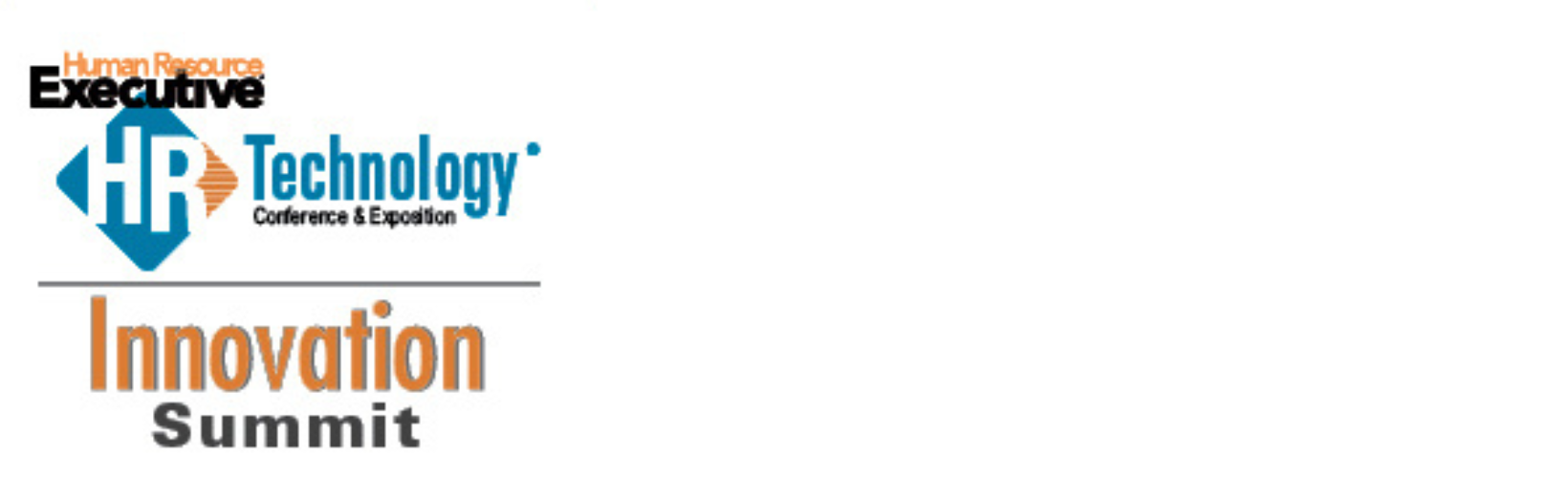 Logo for the Human Resource Executive HR Technology Conference & Exposition, Innovation Summit. It Features bold text and a blue and orange color scheme. Featuring HR Geckos' participation in 2023.