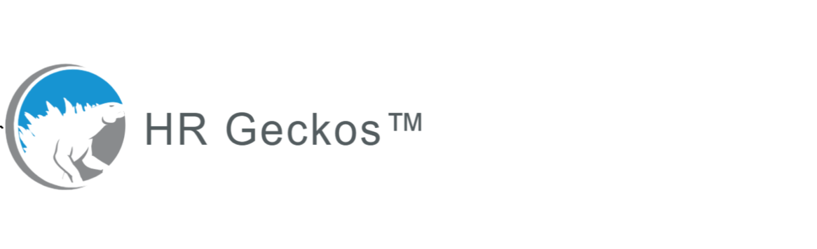 HR Geckos Logo featuring a gecko, symbolizing agility and transformation, alongside the text 'HR Geckos' for efficient HR operations and automation solutions.